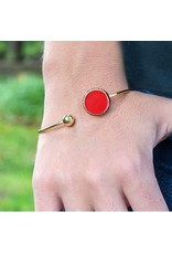 Mainstreet Collection Red Enamel Bracelet