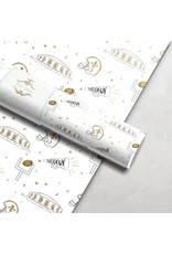 Nola Tawk Black and Gold Wrapping Paper