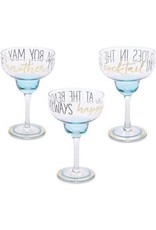 Mud Pie Beach Margarita Glasses - Cabana Boy