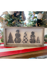 Miche Designs MICHE- SNOWMAN /TREE Farmhouse Cutout