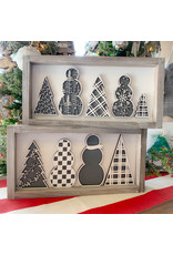 Miche Designs MICHE- SNOWMAN /TREE Farmhouse Cutout