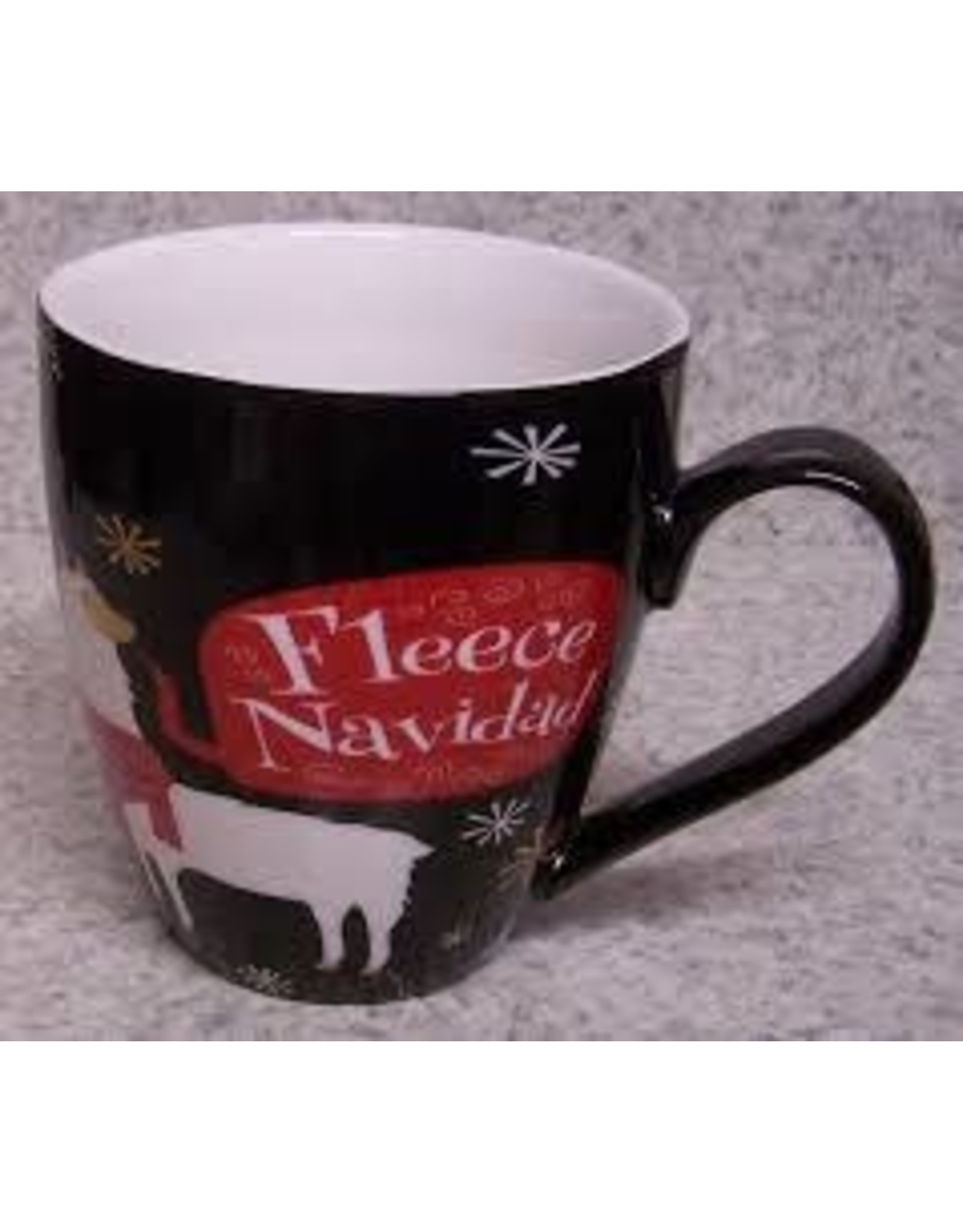 Evergreen Enterprises Ceramic Cup O’ Java-Fleece Navidad
