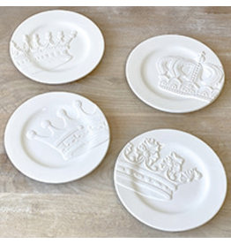 The Royal Standard Royal Crown Embossed Plates (set of 4)