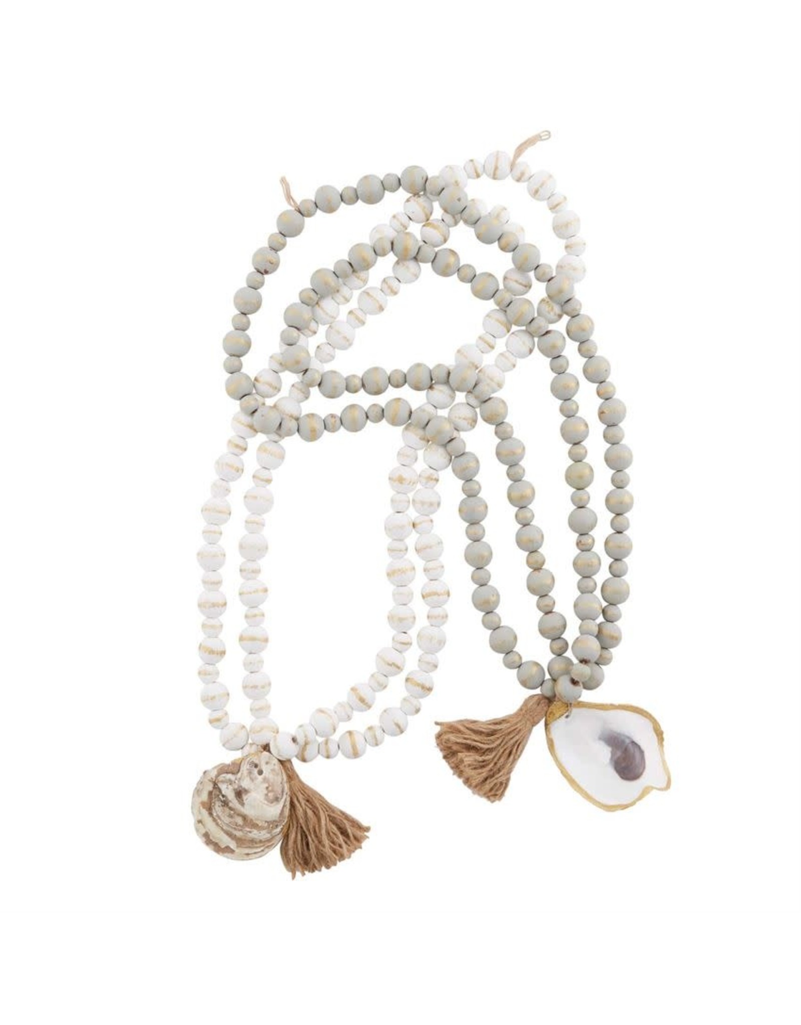 Mud Pie White Oyster Decorative Beads