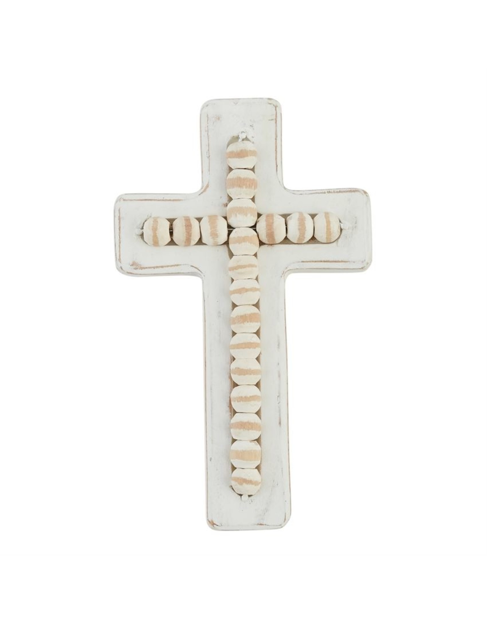 Mudpie Small Beaded Wood Cross