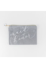 Adams & Co. Maid of Honor Canvas Bag  gy/wh