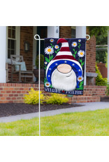 Evergreen Enterprises Patriotic Gnome Garden Applique Flag