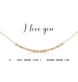 Dot And Dash Designs Dot and Dash  - I Love You Necklace