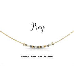 Dot And Dash Designs Pray Necklace