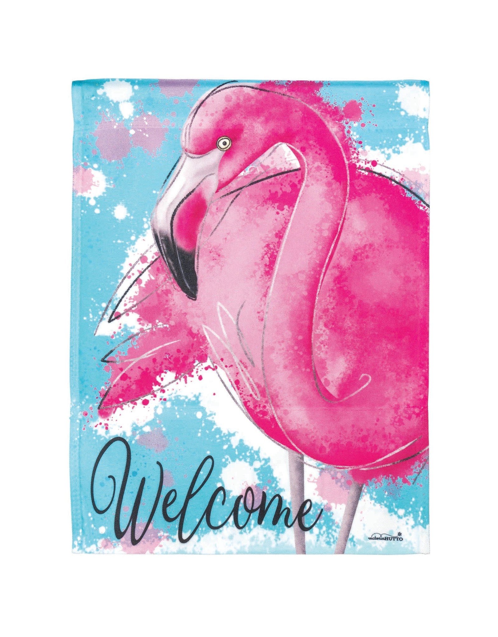 Magnolia Garden Flag Company Welcome Flamingo Garden Flag