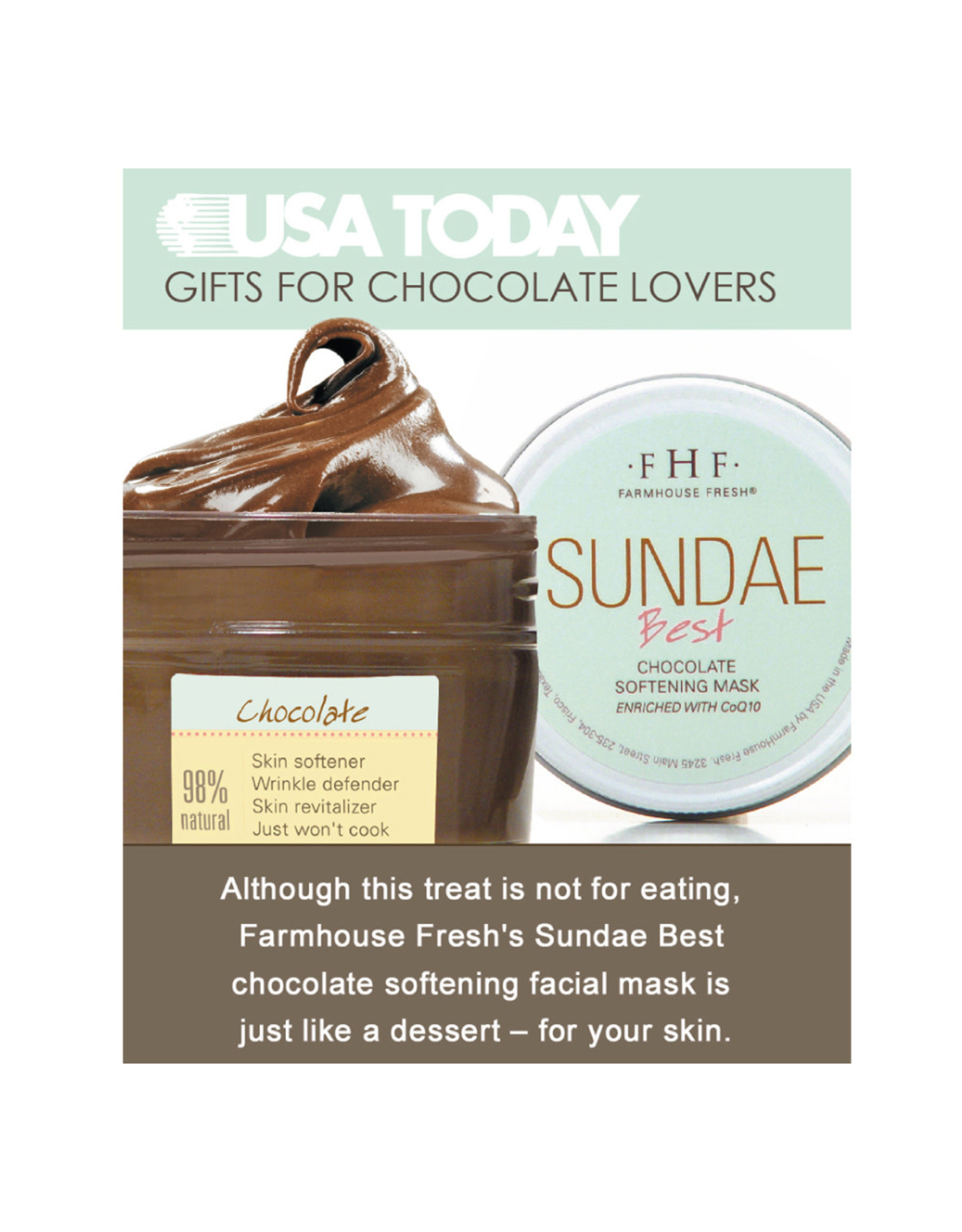 Farmhouse Fresh Sundae Best® Chocolate Softening Mask with CoQ10