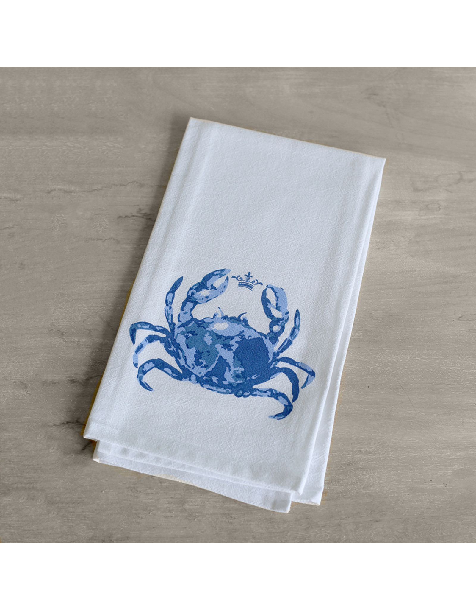 The Royal Standard Watercolor Crab Flour Sack Hand Towel
