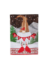 Evergreen Enterprises Gnoel Gnome Garden Suede Flag