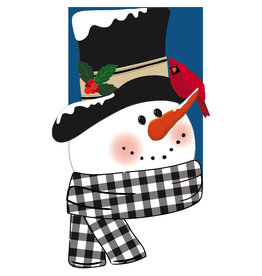 Evergreen Enterprises Snowman and Friend Garden Applique Flag