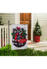 Evergreen Enterprises Buffalo Check Ornament Garden Applique Flag