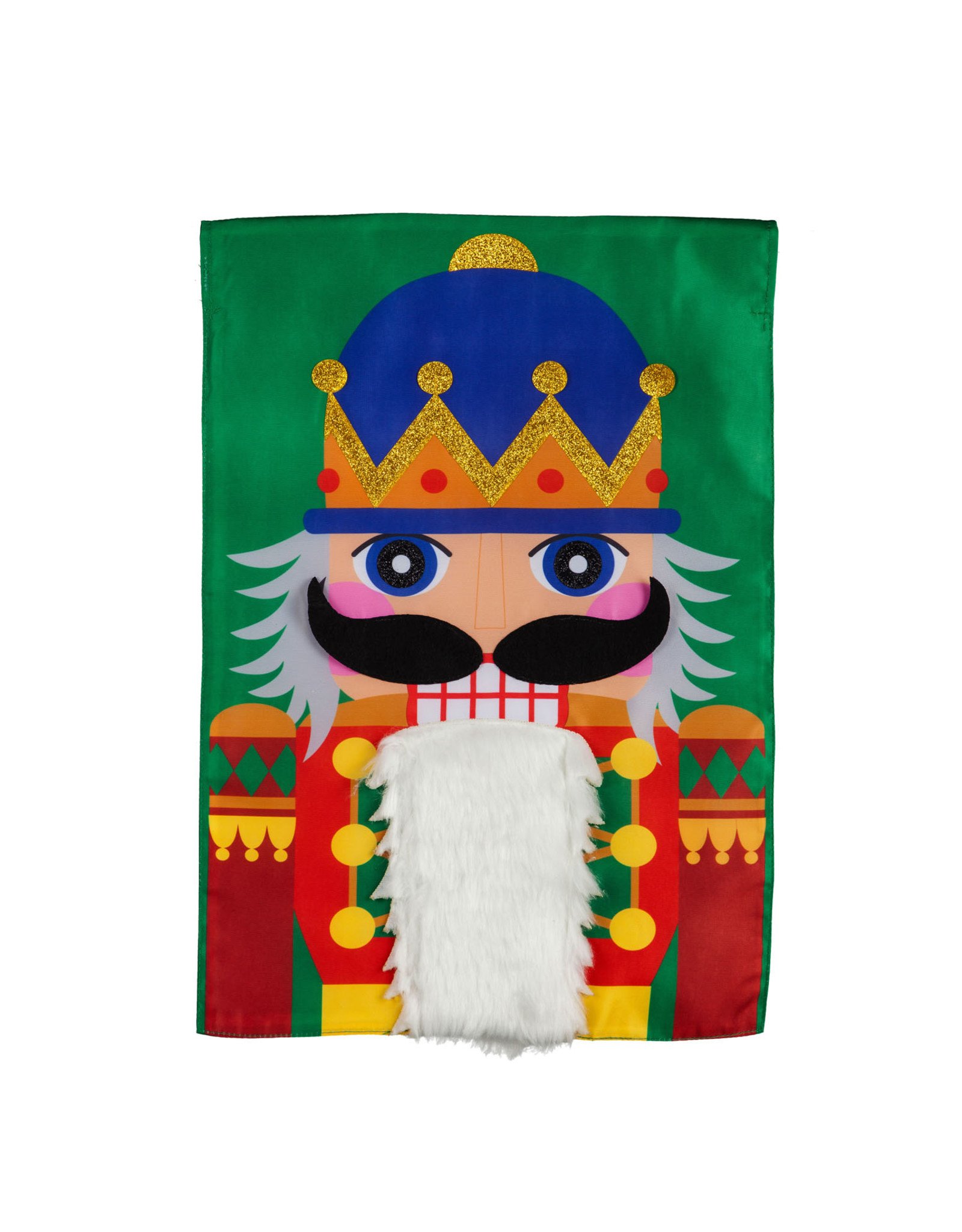 Evergreen Enterprises Nutcracker Christmas Garden Applique Flag