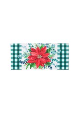 Evergreen Enterprises Merry and Bright Poinsettia Sassafras Switch Mat