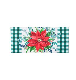 Evergreen Enterprises Merry and Bright Poinsettia Sassafras Switch Mat