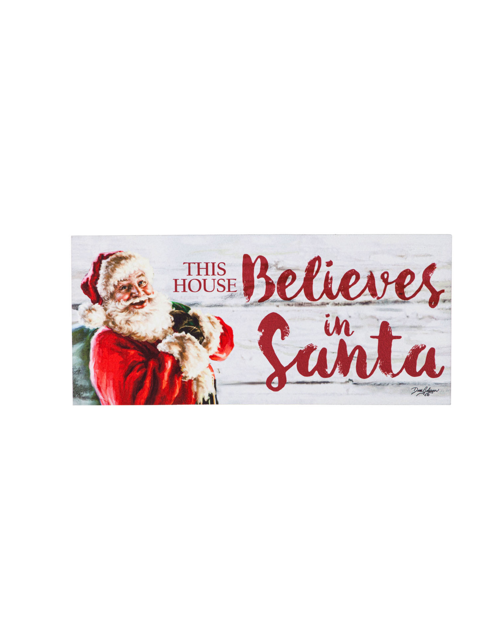 Evergreen Enterprises This House Believes in Santa Sassafras Switch Mat