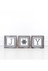 Adams & Co. Joy Wooden Framed Sign Adams & Co. Joy Wooden Framed Sign