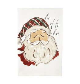 Mudpie Ho, Ho Printed Santa Towel