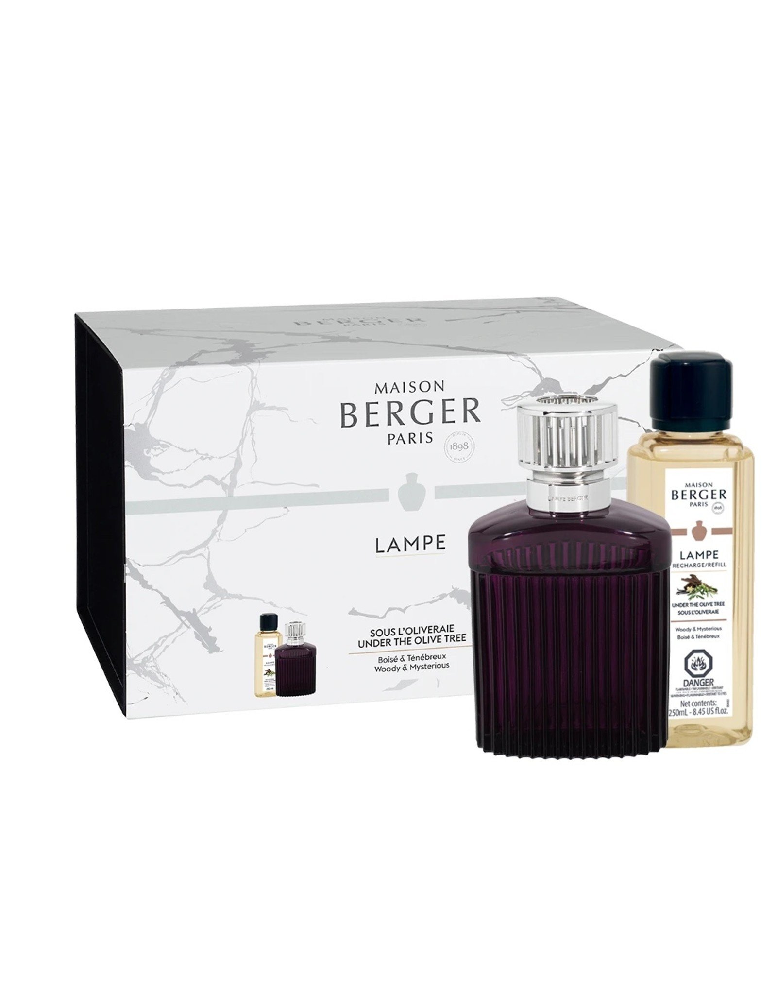Maison Berger Alpha Scandalous Plum Lamp Gift Set with Under the Olive Tree