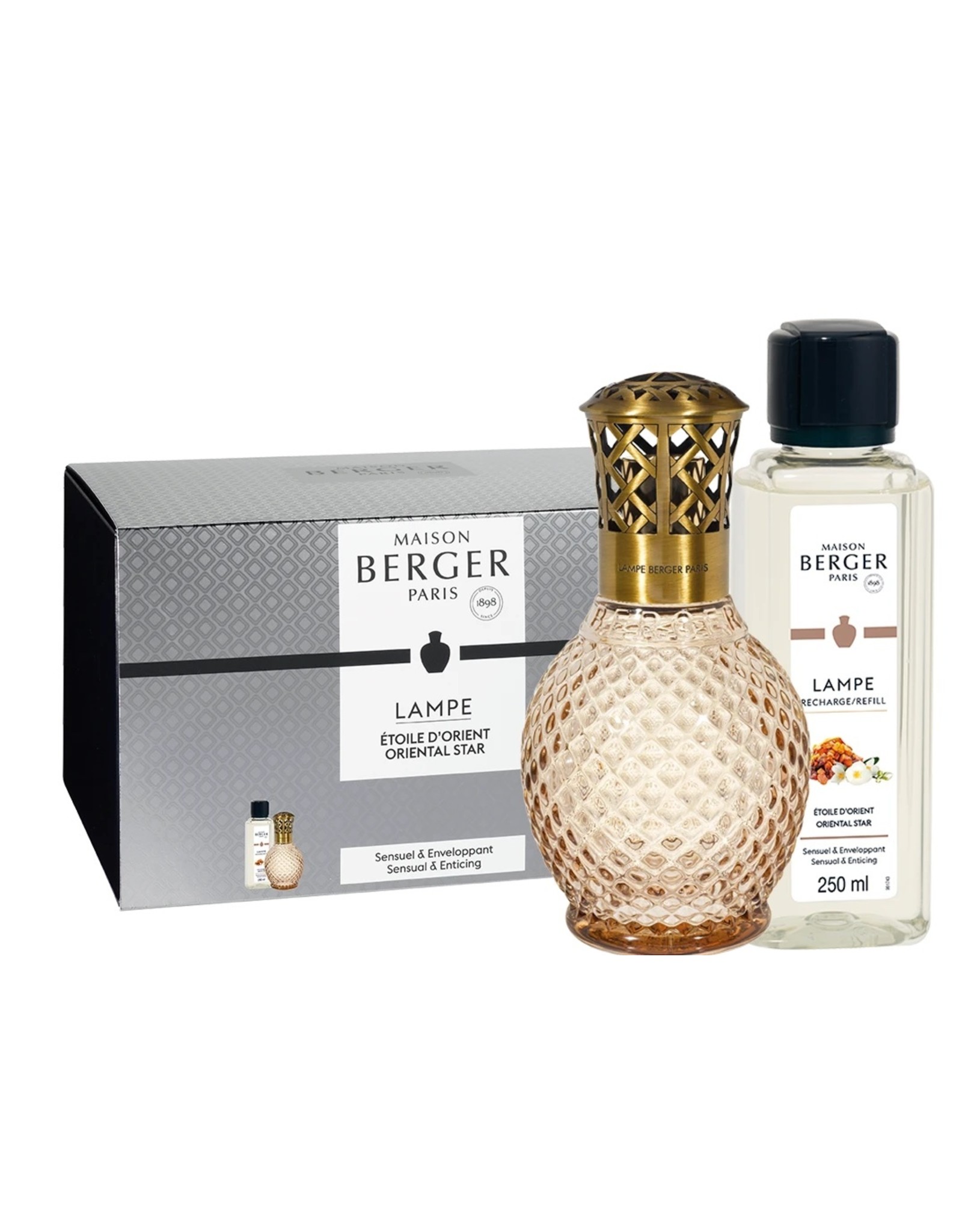 Maison Berger Originelle Honey Lamp Gift Set w/Oriental Star