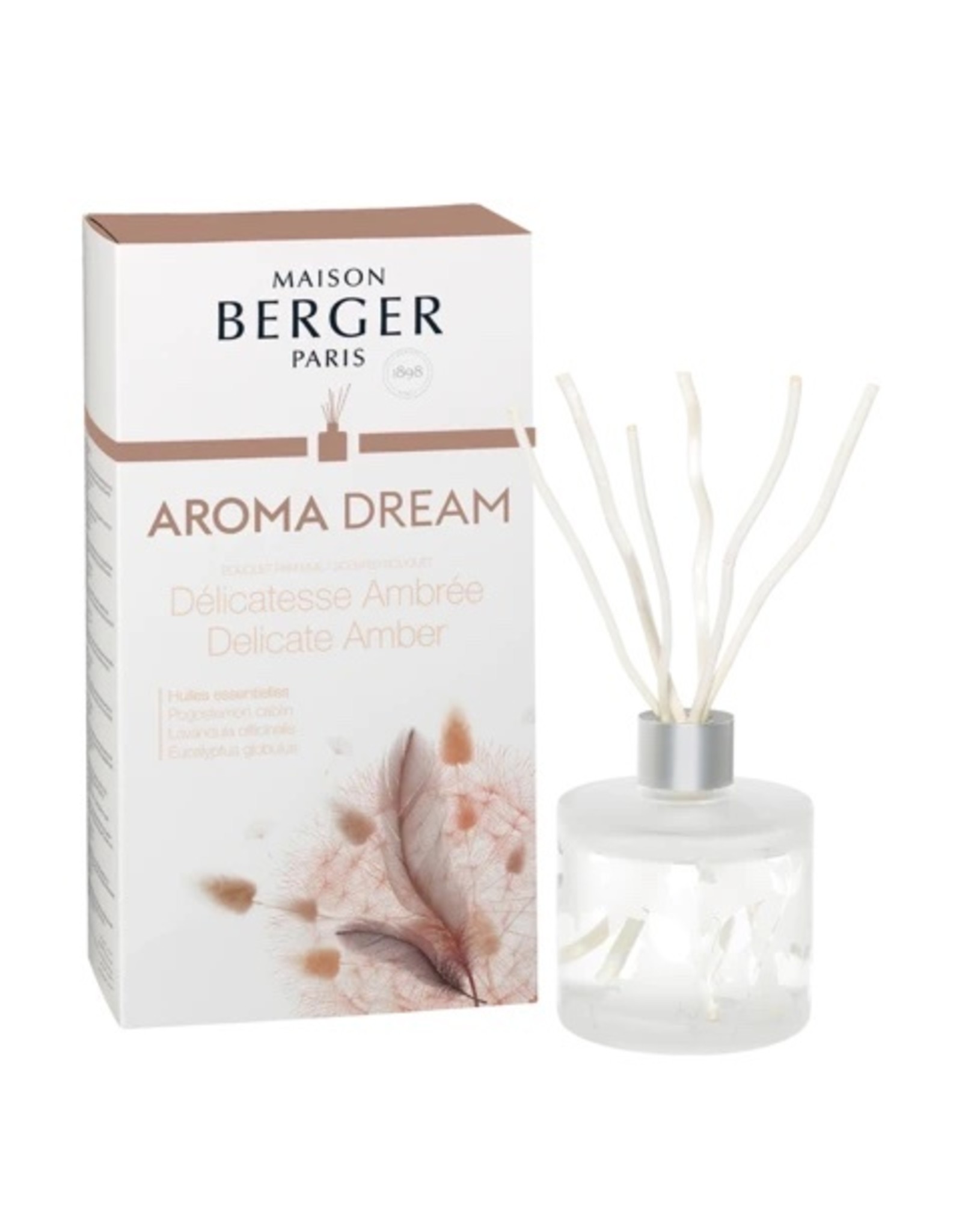 Maison Berger Aroma Dream Pre-filled Reed Diffuser- Delicate Amber
