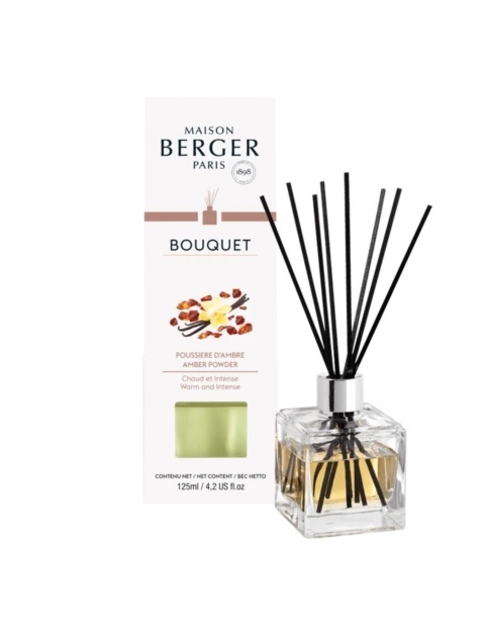 Maison Berger Amber Powder Pre-filled Cube Reed Diffuser