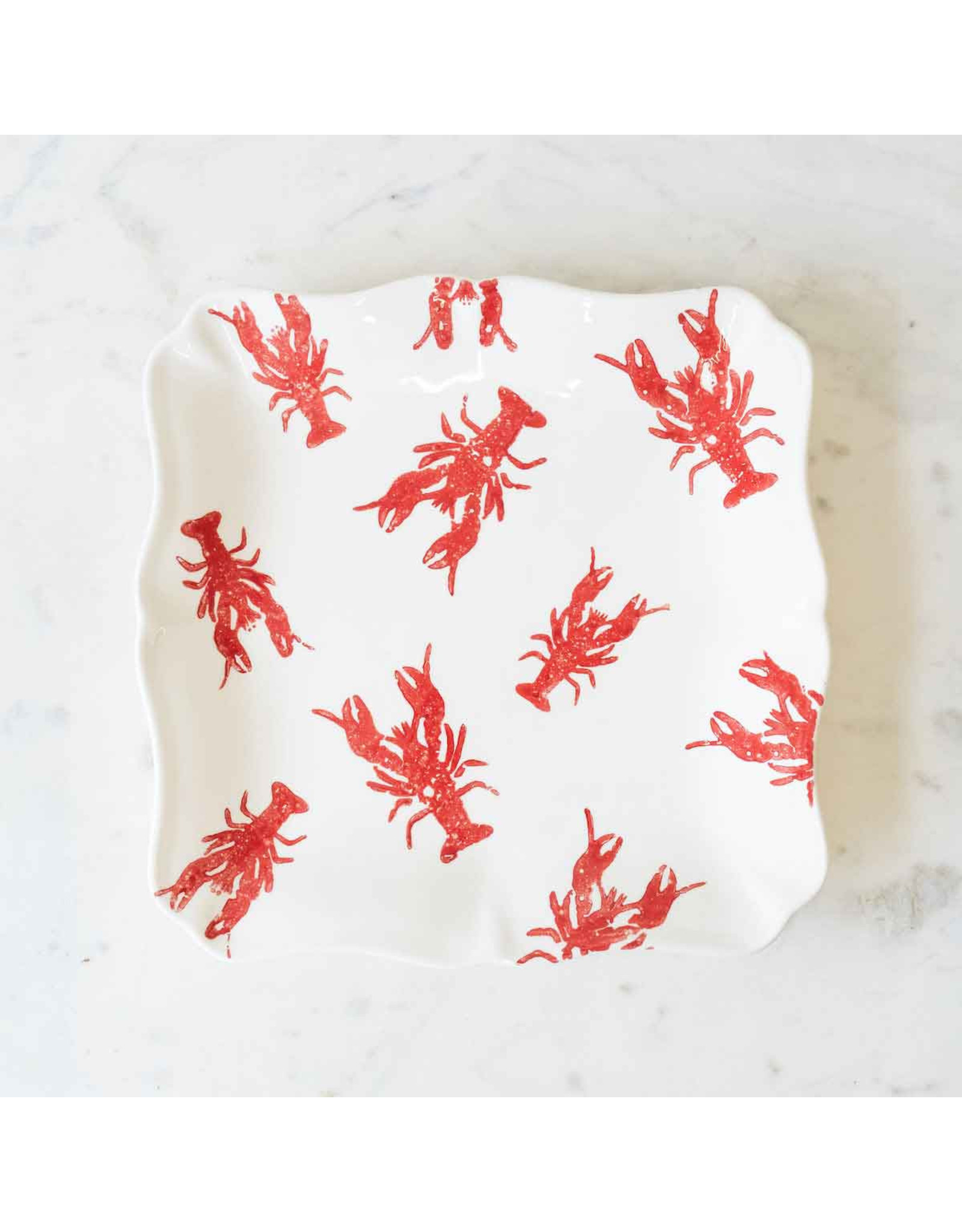 The Royal Standard Watercolor Crawfish Platter