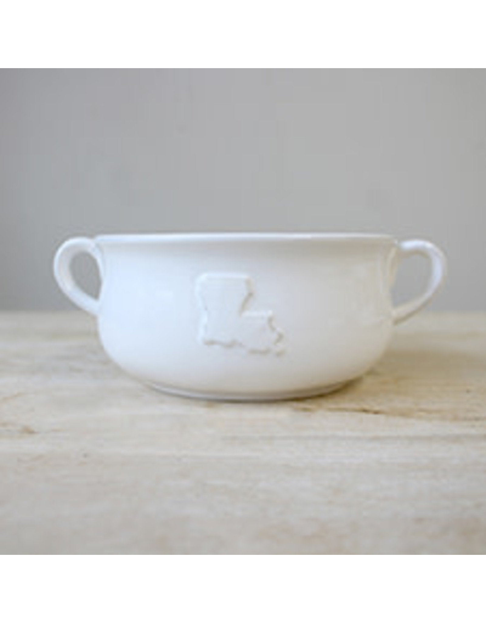 The Royal Standard Louisiana Double Handle Bowl, White