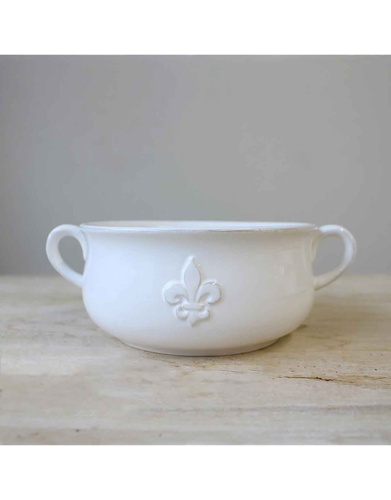 The Royal Standard Louisiana Double Handle Bowl, White
