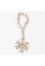 Adams & Co. Wooden Snowflake Hanging Ornament