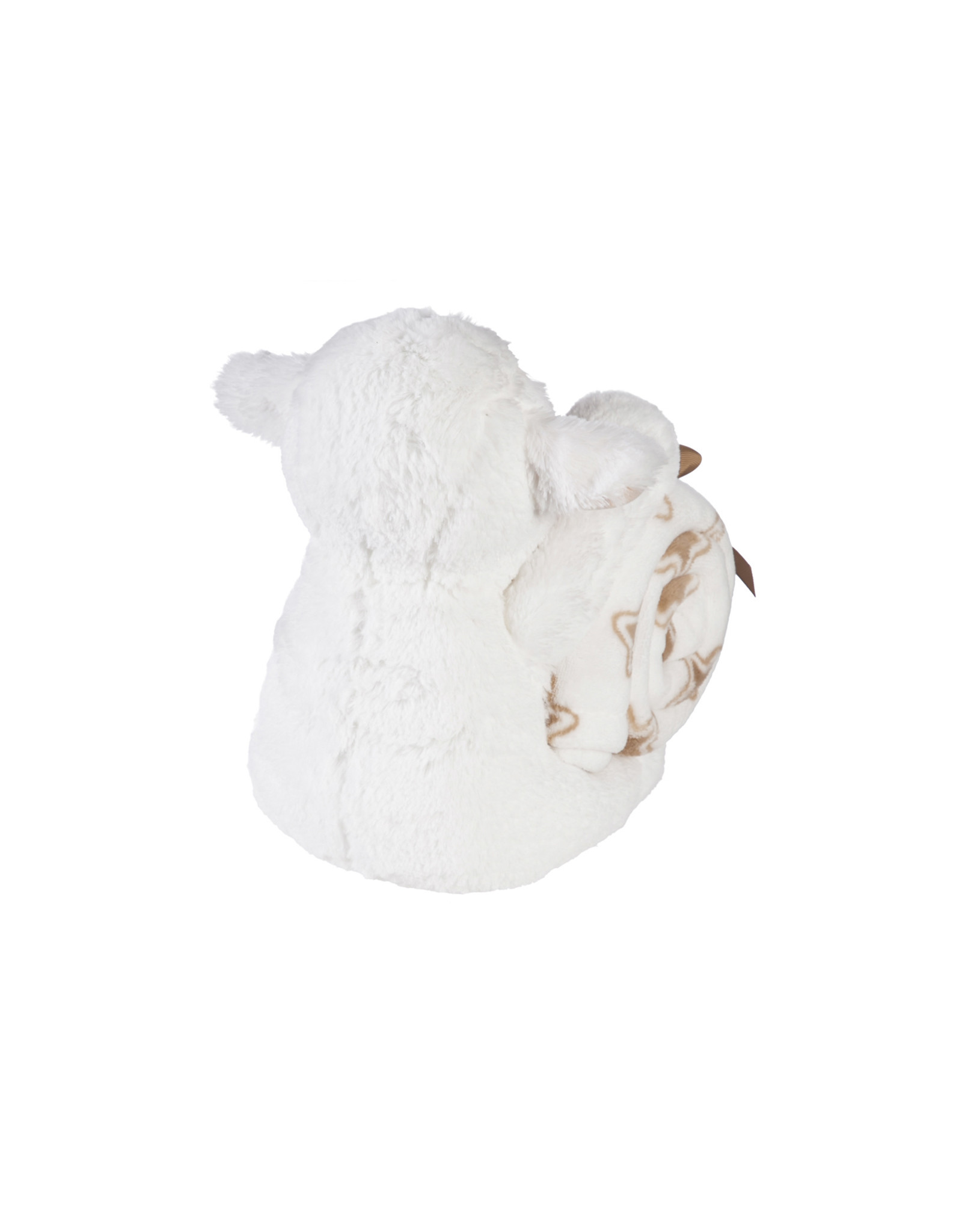 Evergreen Enterprises Cuddly Lamb 10" Stuffed Animal w/ Blanket Gift Set, Cream