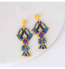 The Royal Standard Mardi Craw Beaded Earrings