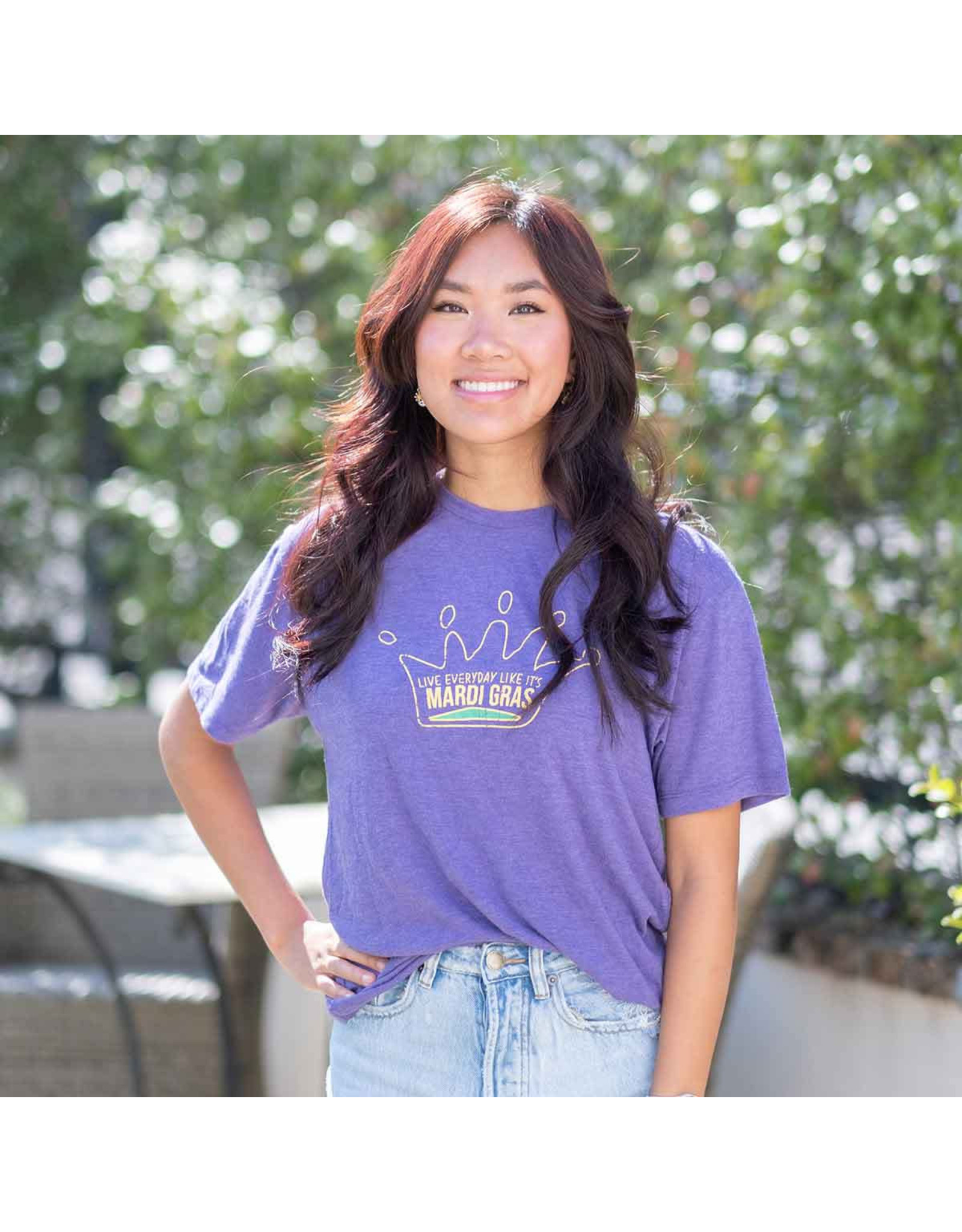 The Royal Standard Live Everyday Like It's Mardi Gras Crew Neck T-Shirt-M