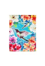 Evergreen Enterprises Bright Flowers and Hummingbirds Garden Waffle Flag