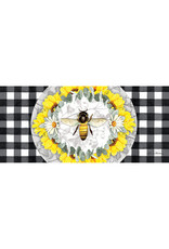 Evergreen Enterprises Honey Bee and Flowers Sassafras Switch Mat