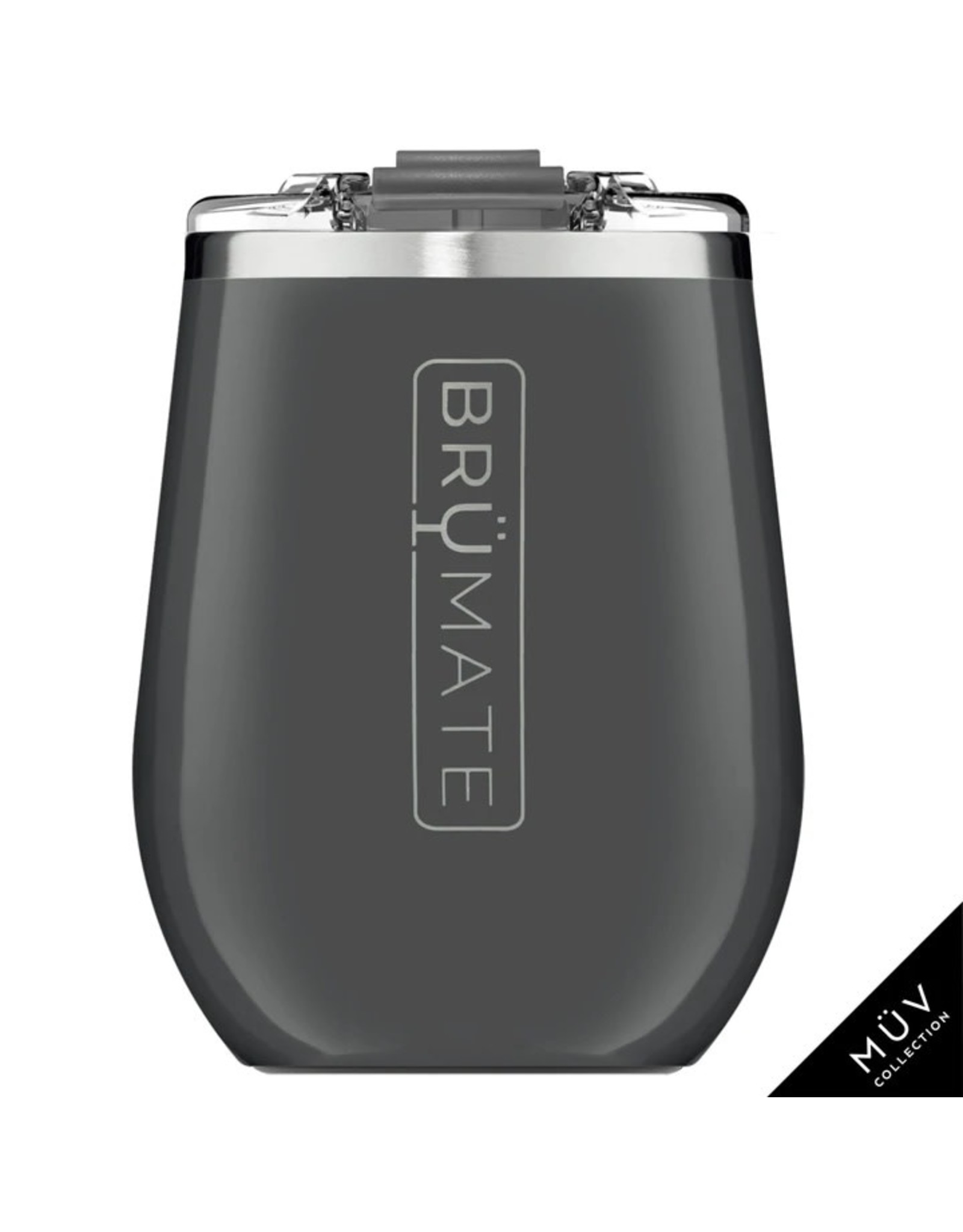 BruMate UNCORK'D XL MÜV 14oz Wine Tumbler | Charcoal Gray