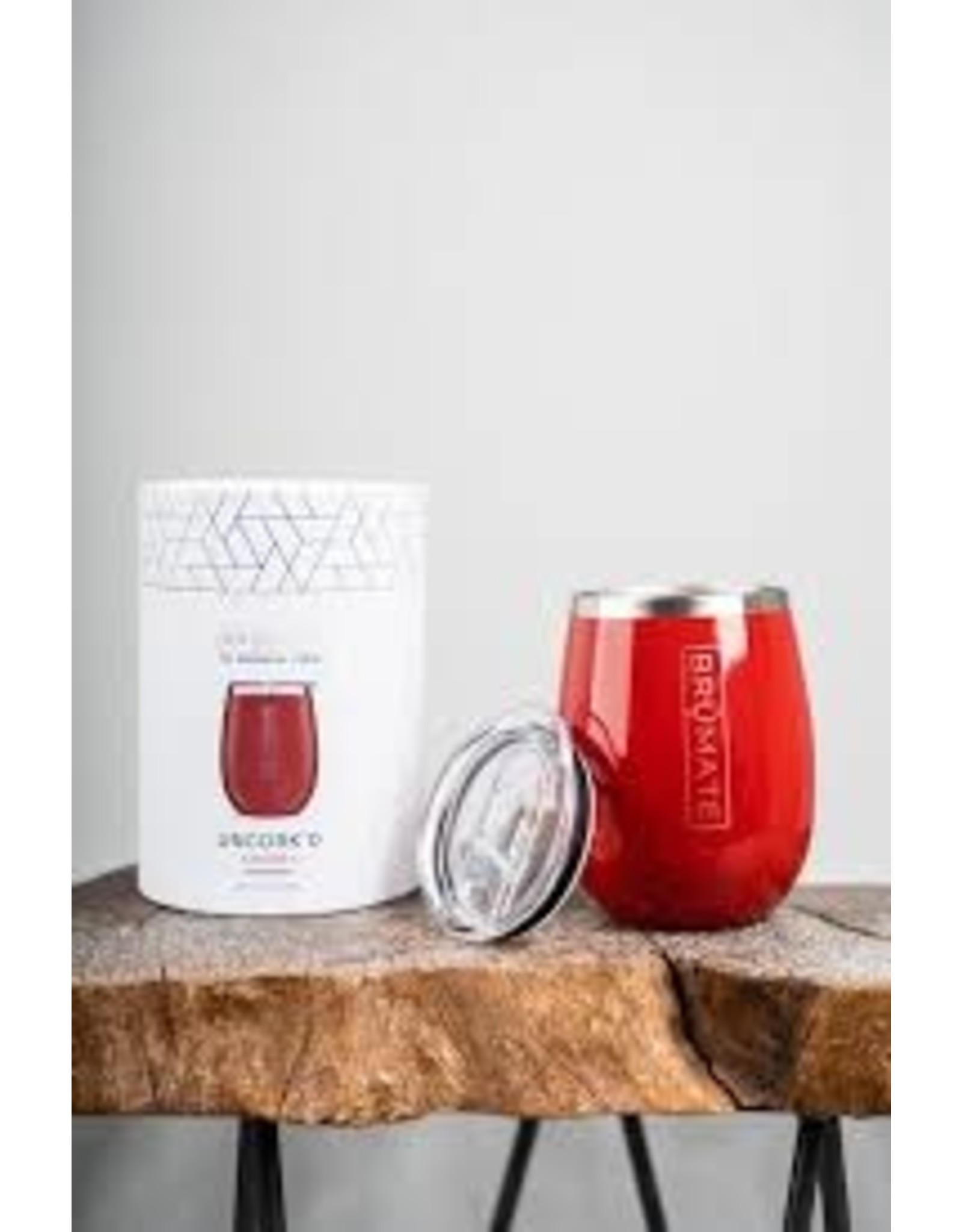 BruMate UNCORK'D XL 14oz Wine Tumbler | Cherry