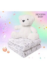 Gaz Concepts Modern Baby Blanket & Stuffed Animal Gift Set - Teddy Bear