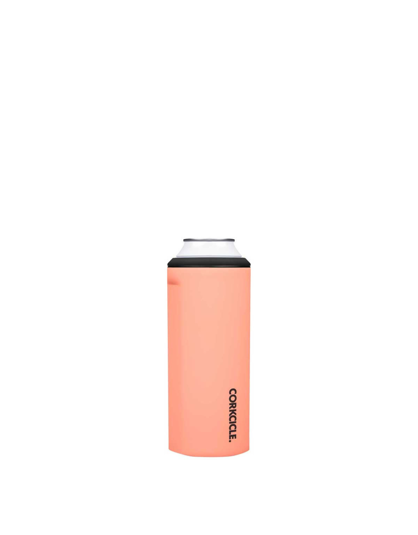 Corkcicle Slim Can Cooler - Neon Lights Coral