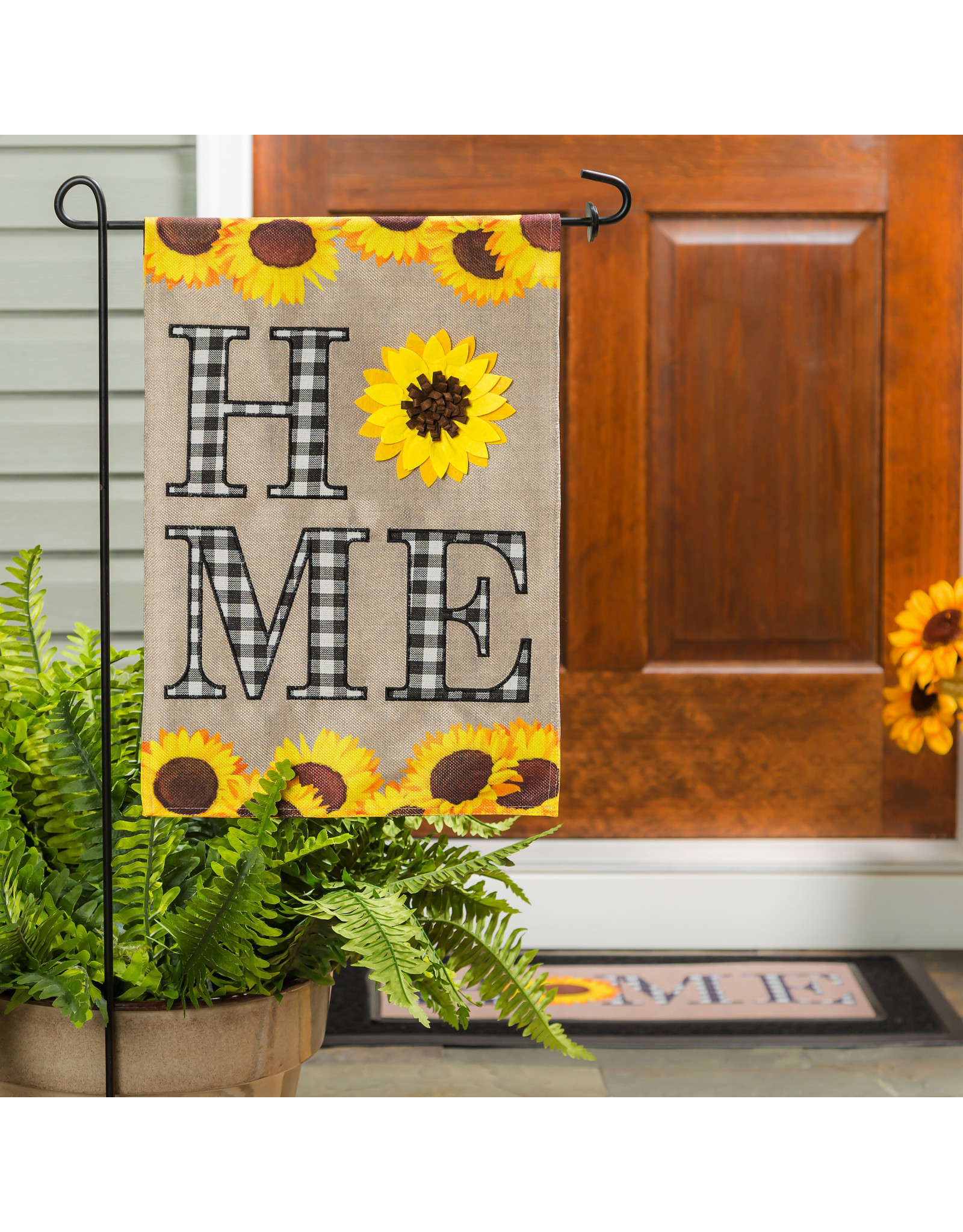 Evergreen Enterprises Sunflower Home Garden Burlap Flag