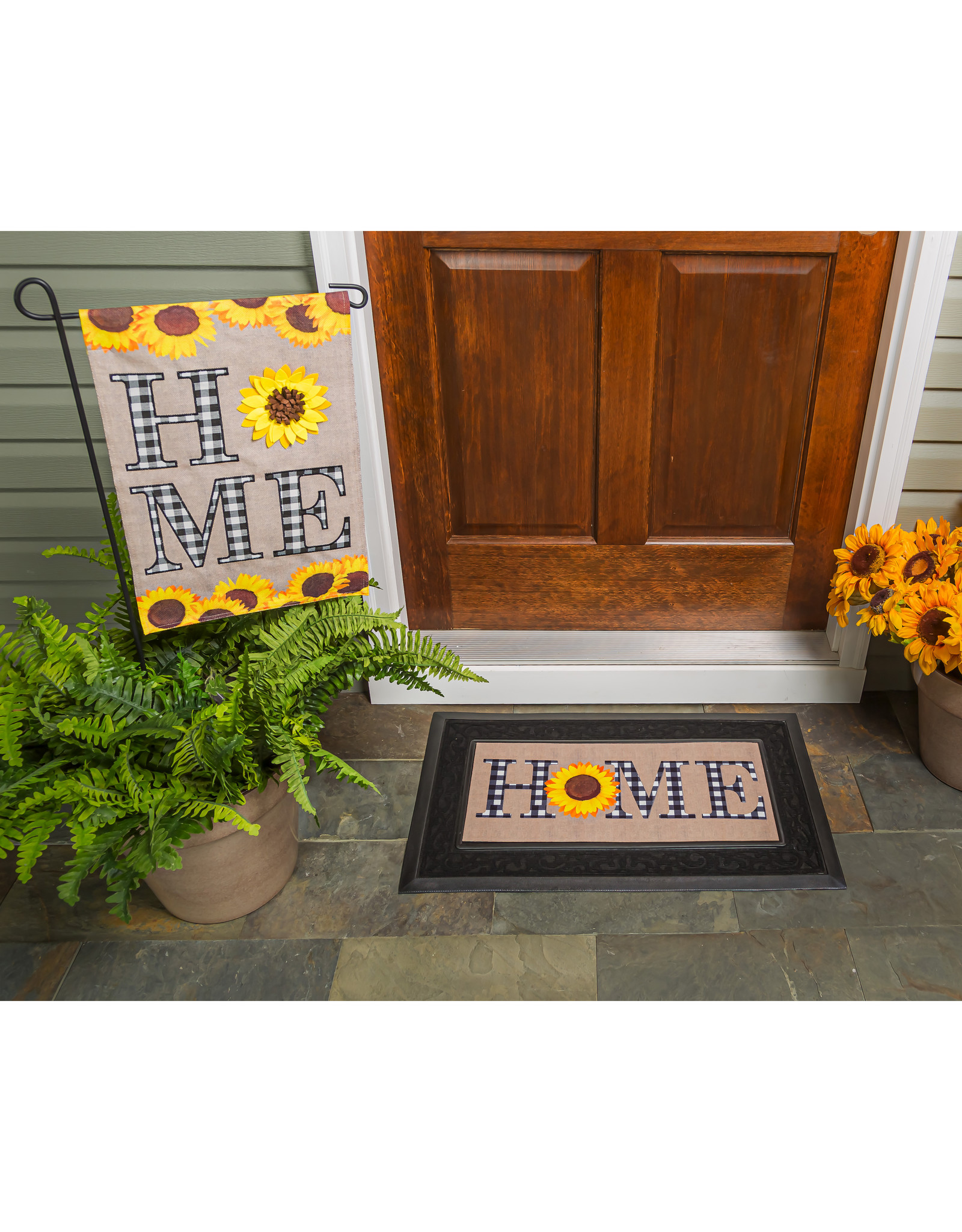 Evergreen Enterprises Sunflower Home Garden Burlap Flag