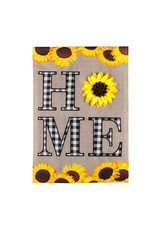 Evergreen Enterprises Sunflower Home Garden Burlap Flag