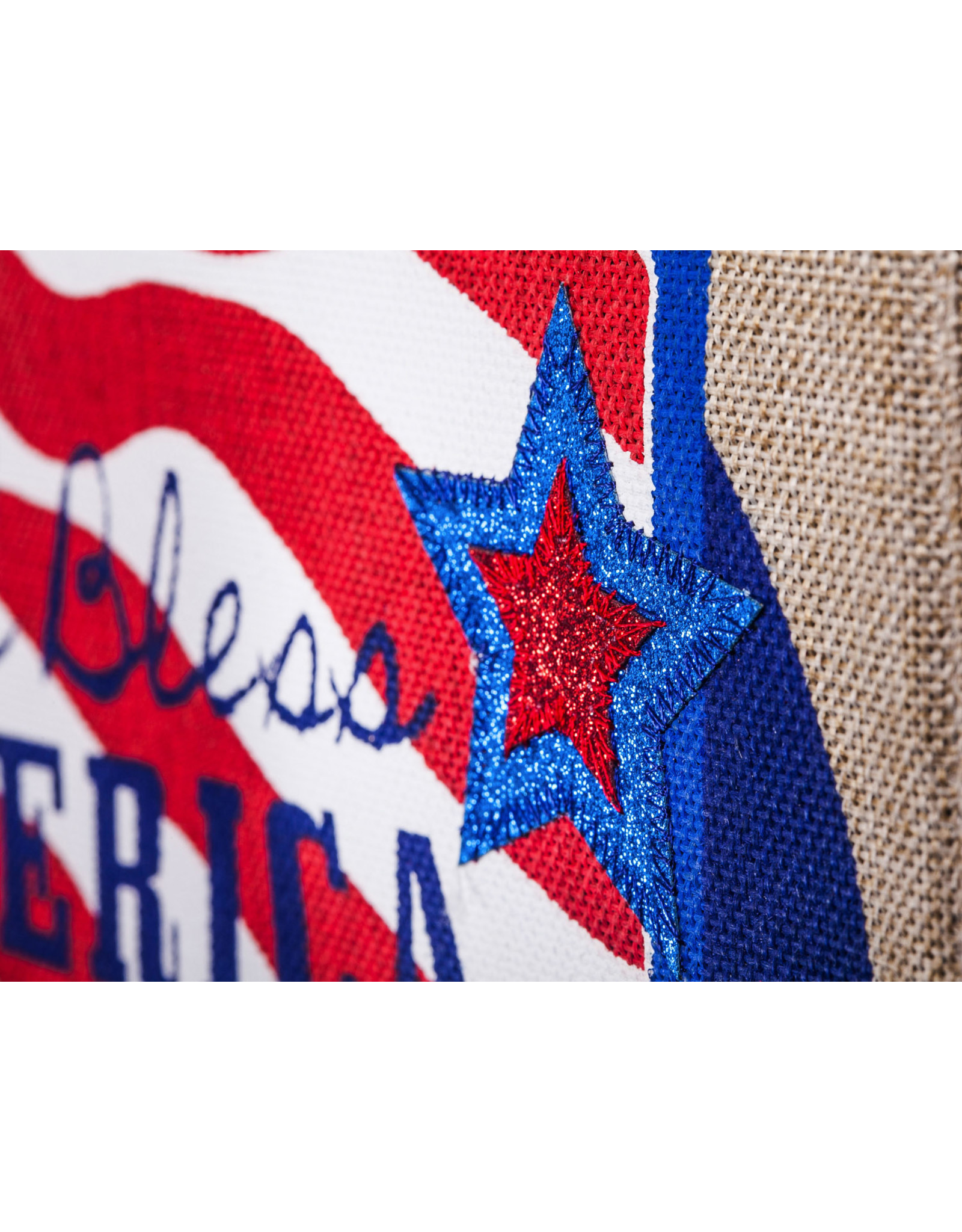 Evergreen Enterprises Patriotic Pick-Up Truck Garden Burlap Flag