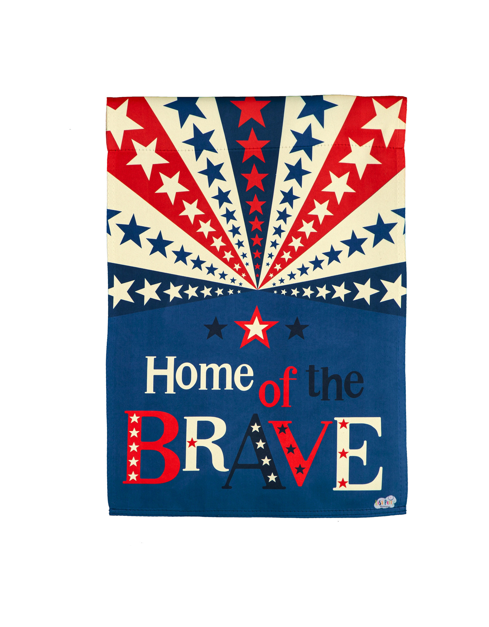 Evergreen Enterprises Home of the Brave Garden Suede Flag