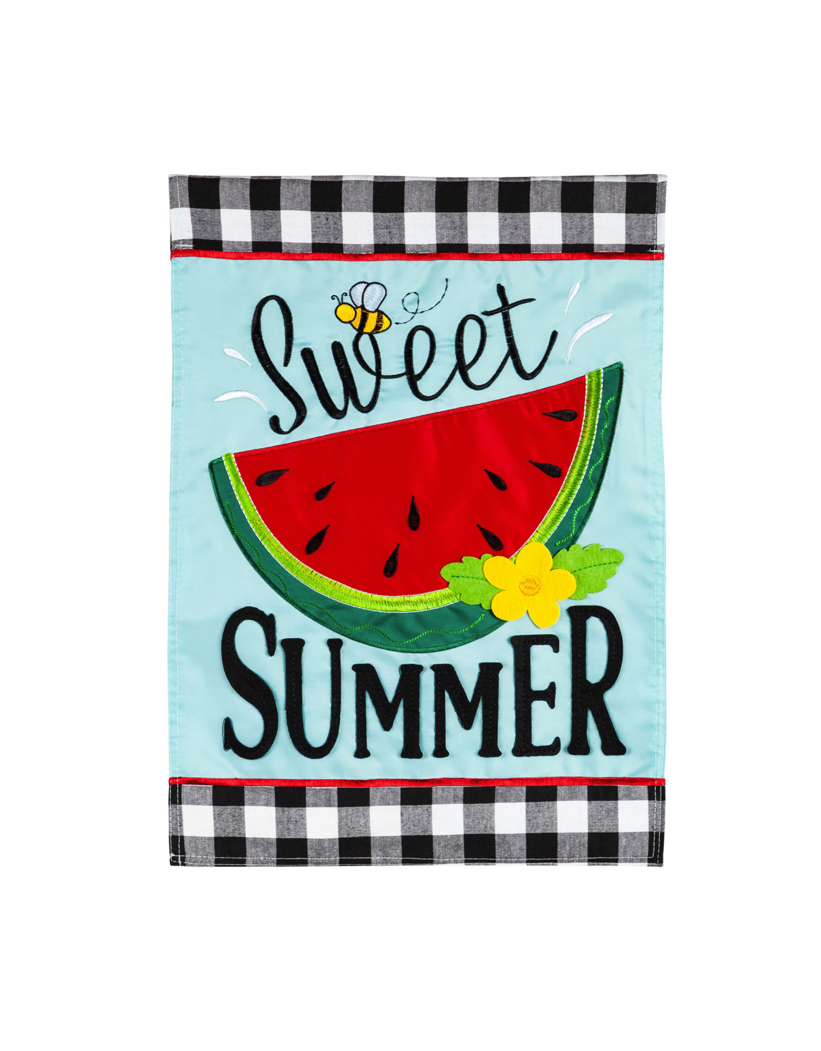 Evergreen Enterprises Sweet Summer Watermelon Garden Applique Flag