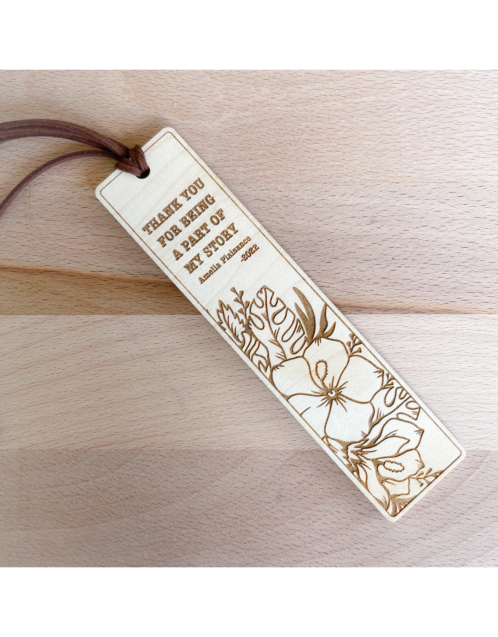 Laser Engraved Wood Bookmark Affirmation Descriptive Bookmarks for Off –  PrettyLittleLaser