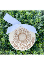 Miche Designs Miche Laser Cut Sunflower Grandma Ornament